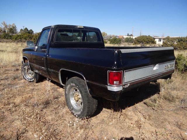 1986 Black Chevrolet K10