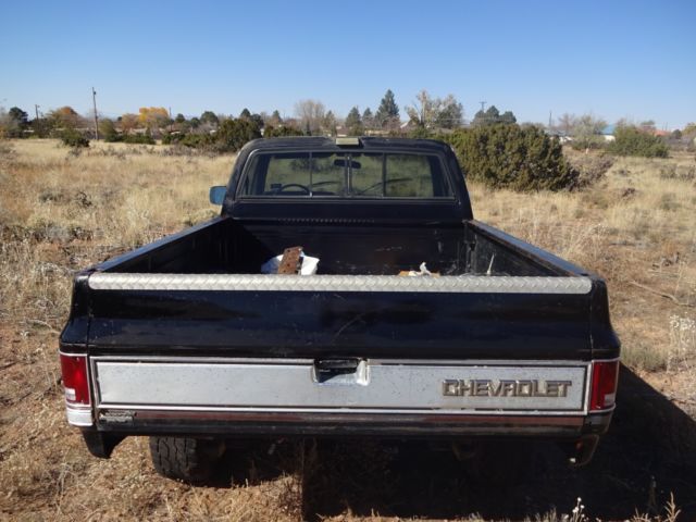 1986 Black Chevrolet K10