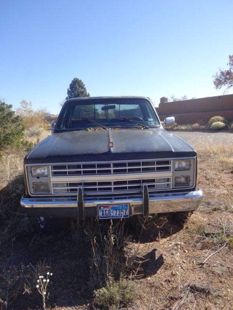 1986 Black Chevrolet K10