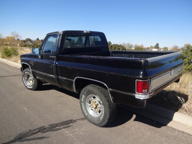 1986 Black Chevrolet K10