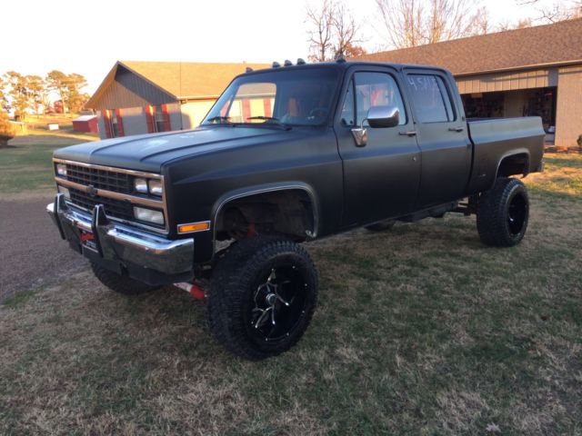 1986 Black Chevrolet C-10 Crew Cab Pickup