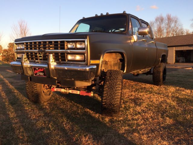 1986 Black Chevrolet C-10 Crew Cab Pickup