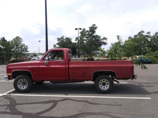 1986 Red Chevrolet Other Pickups Standard Cab Pickup