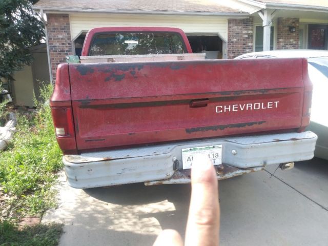 1986 Red Chevrolet Other Pickups Standard Cab Pickup