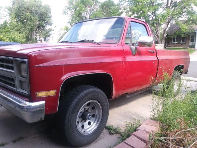 1986 Red Chevrolet Other Pickups Standard Cab Pickup