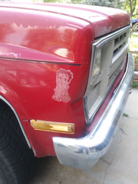 1986 Red Chevrolet Other Pickups Standard Cab Pickup