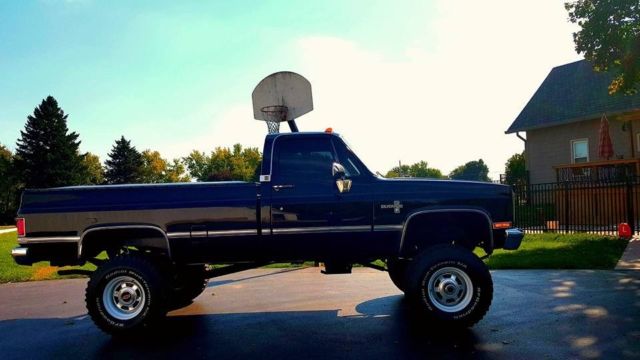 1986 Black Chevrolet C/K Pickup 3500