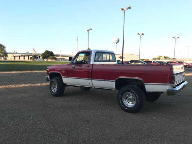 1986 Red Chevrolet Silverado 3500 Standard Cab Pickup