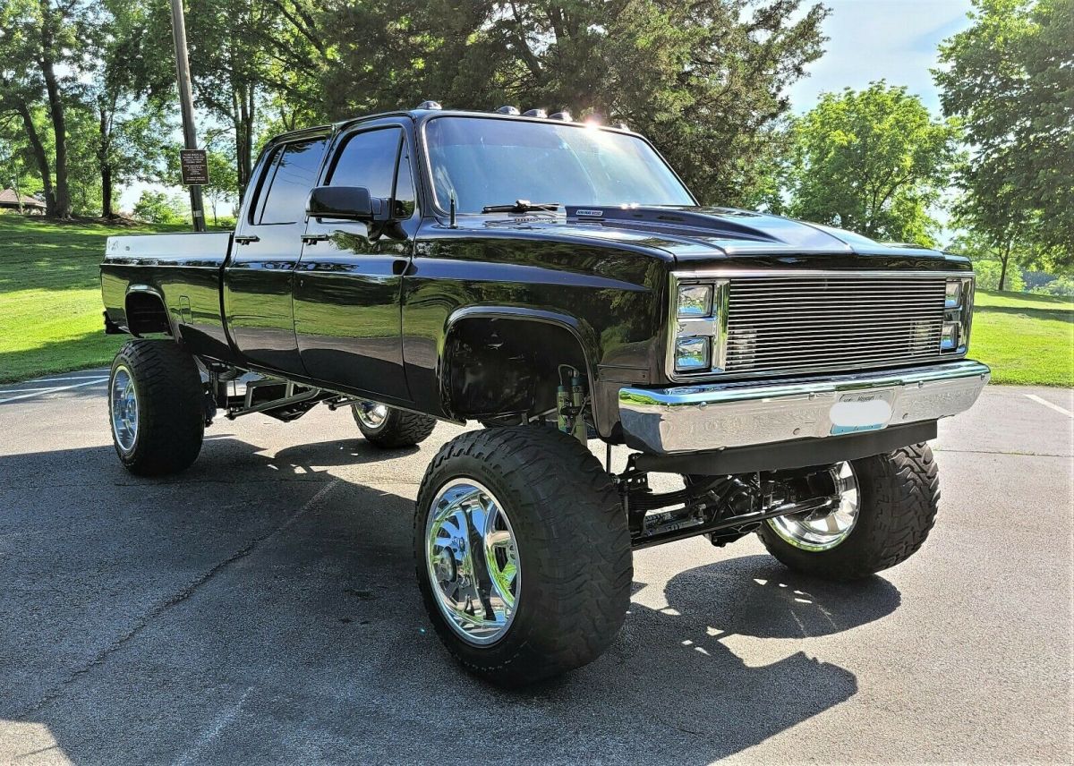 1986 Black Chevrolet Other Pickups Crew Cab Pickup