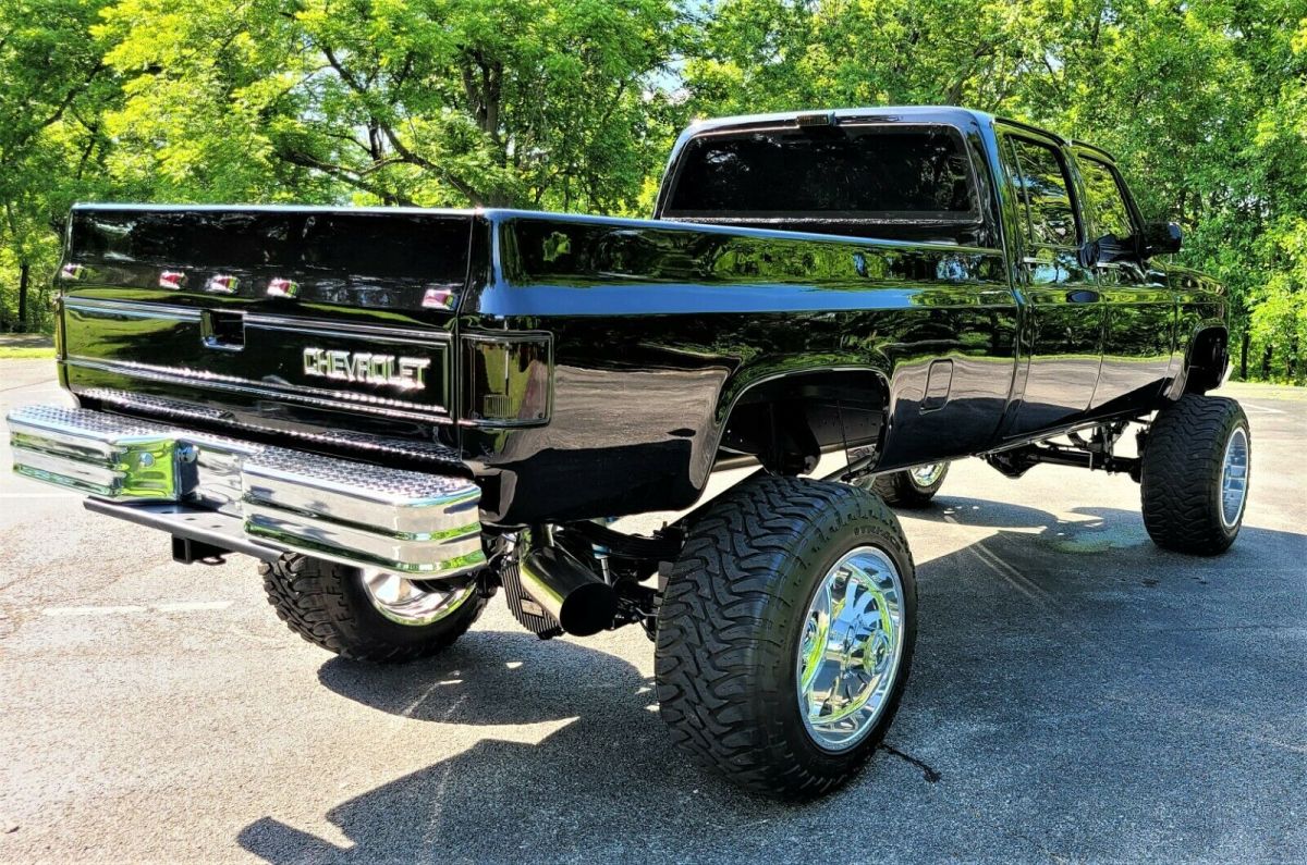 1986 Black Chevrolet Other Pickups Crew Cab Pickup