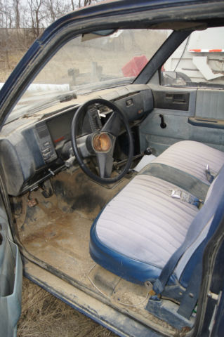 1986 Blue and Rust Chevrolet S-10 Standard Cab Pickup