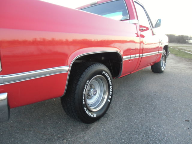 1986 Red Chevrolet C-10 truck