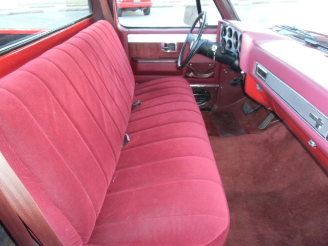 1986 Red Chevrolet C-10 truck
