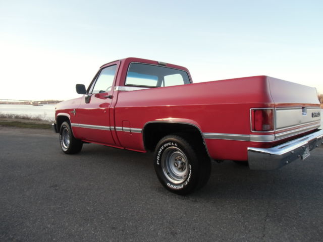 1986 Red Chevrolet C-10 truck
