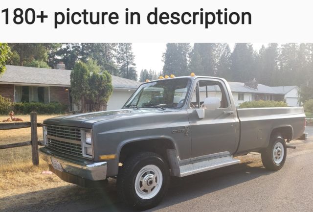 1986 Silver Chevrolet C/K Pickup 2500 Standard Cab Pickup