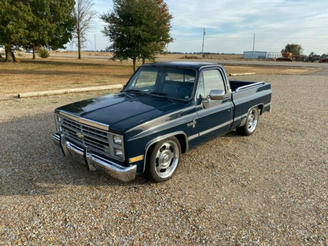 1986 Blue Chevrolet C-10 Standard Cab Pickup