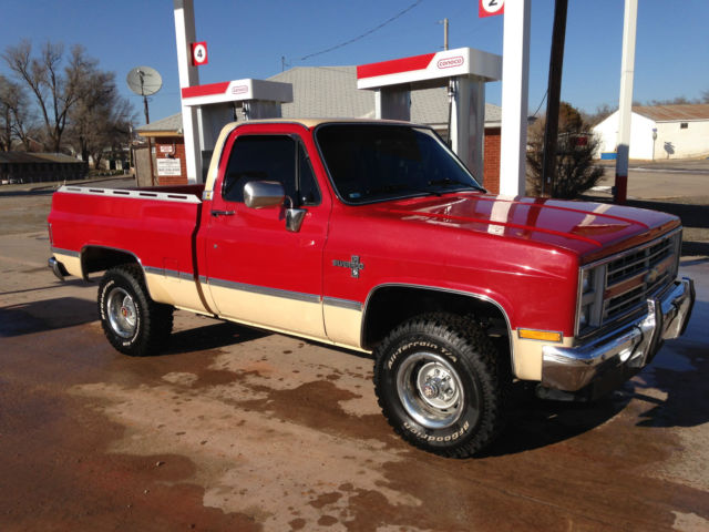 1986 Red Chevrolet C/K Pickup 1500 Standard Cab Pickup