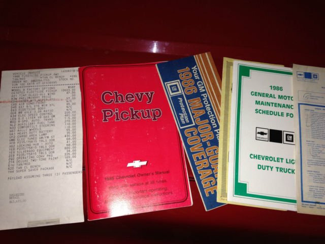 1986 Red Chevrolet C/K Pickup 1500 Standard Cab Pickup