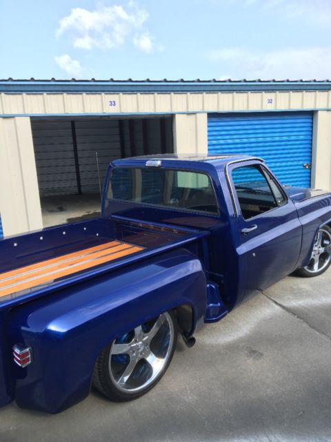 1986 Blue Chevrolet C-10 Single cab step side