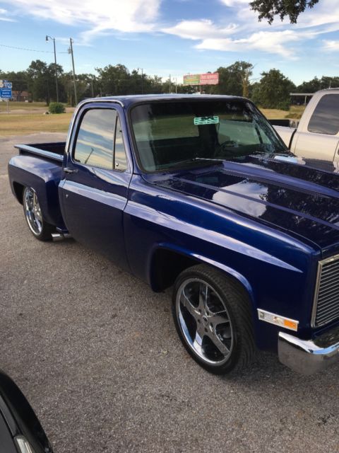 1986 Blue Chevrolet C-10 Single cab step side