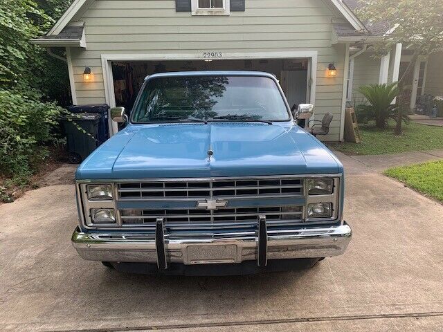 1986 Blue Chevrolet C-10 Standard Cab Pickup