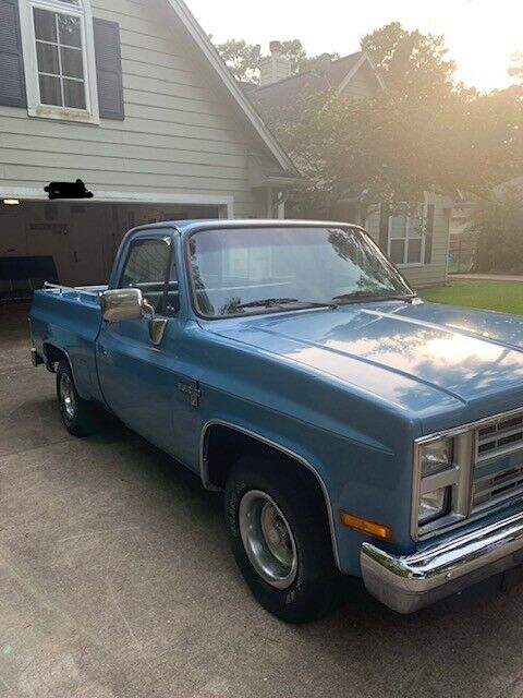 1986 Blue Chevrolet C-10 Standard Cab Pickup