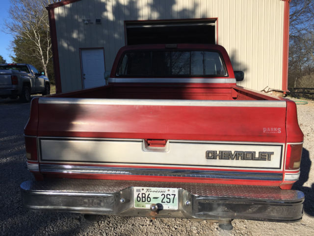 1986 Red Chevrolet C-10 Standard Cab Pickup