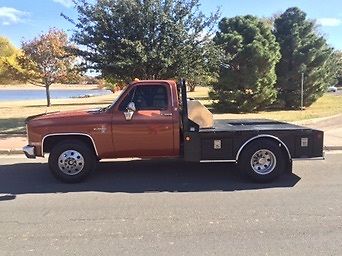 1986 Orange Chevrolet C/K Pickup 3500 Single Cab Flatbed