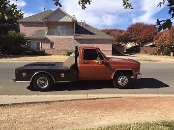 1986 Orange Chevrolet C/K Pickup 3500 Single Cab Flatbed