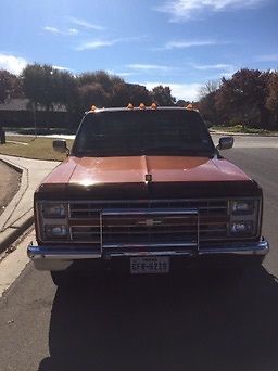1986 Orange Chevrolet C/K Pickup 3500 Single Cab Flatbed