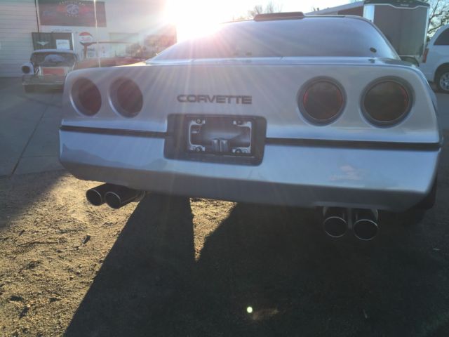 1986 Silver Chevrolet Corvette Coupe