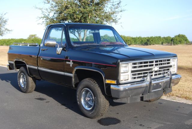 1986 Black Chevrolet C-10 Standard Cab Pickup