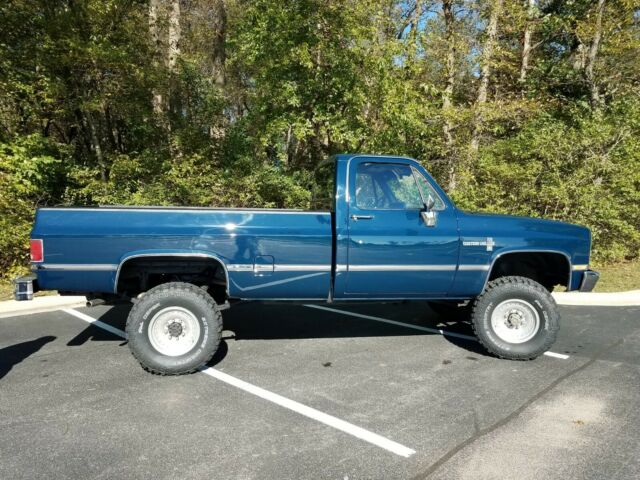 1986 Chevy Blue Chevrolet C/K Pickup 2500 Standard Cab Longbed