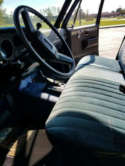1986 Chevy Blue Chevrolet C/K Pickup 2500 Standard Cab Longbed