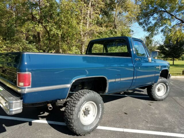 1986 Chevy Blue Chevrolet C/K Pickup 2500 Standard Cab Longbed