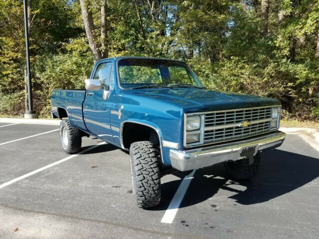 1986 Chevy Blue Chevrolet C/K Pickup 2500 Standard Cab Longbed