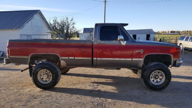 1986 Red Chevrolet C/K Pickup 1500 Standard Cab Pickup