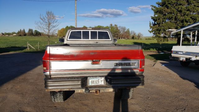 1986 Red Chevrolet C/K Pickup 1500 Standard Cab Pickup