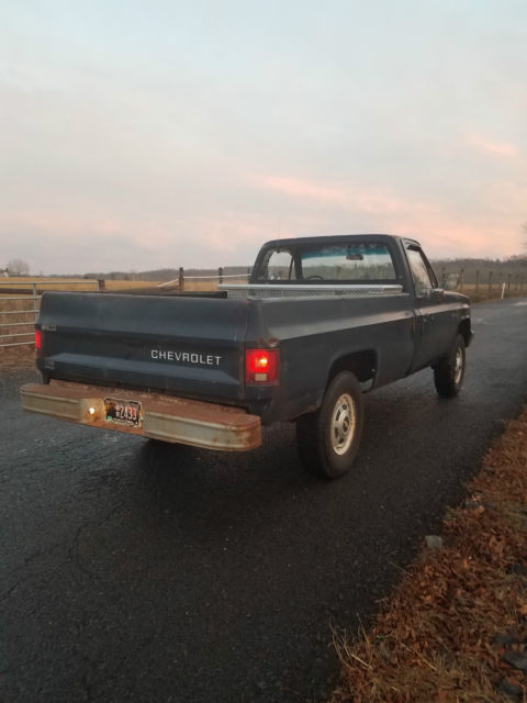 1986 Blue Chevrolet C/K Pickup 2500  Pickup