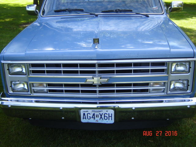 1986 TRI TONE BLUE Chevrolet Other Pickups REGULAR CAB,,LONG BOX