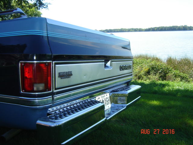 1986 TRI TONE BLUE Chevrolet Other Pickups REGULAR CAB,,LONG BOX
