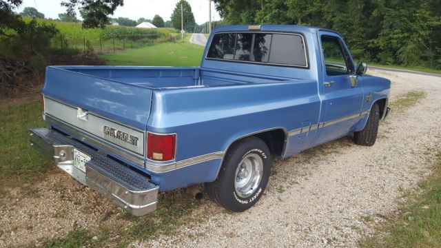 1986 Blue Chevrolet C-10 Standard Cab Pickup