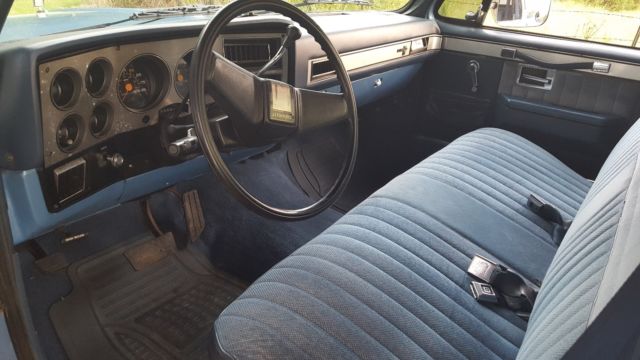 1986 Blue Chevrolet C-10 Standard Cab Pickup