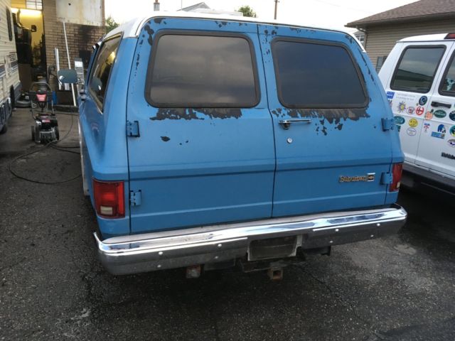 1986 Blue Chevrolet Suburban