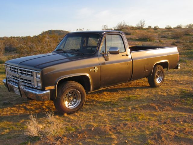 1986 dark gray Chevrolet C/K Pickup 1500 Standard Cab Pickup