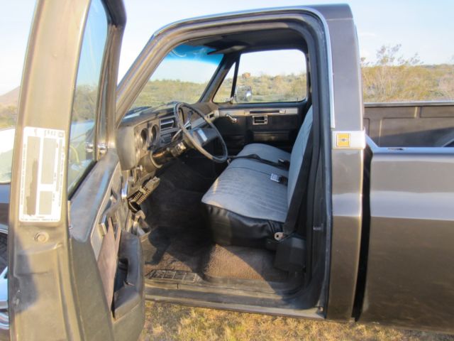 1986 dark gray Chevrolet C/K Pickup 1500 Standard Cab Pickup