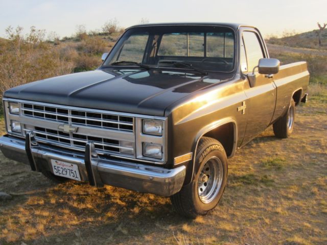 1986 dark gray Chevrolet C/K Pickup 1500 Standard Cab Pickup