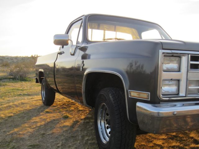 1986 dark gray Chevrolet C/K Pickup 1500 Standard Cab Pickup