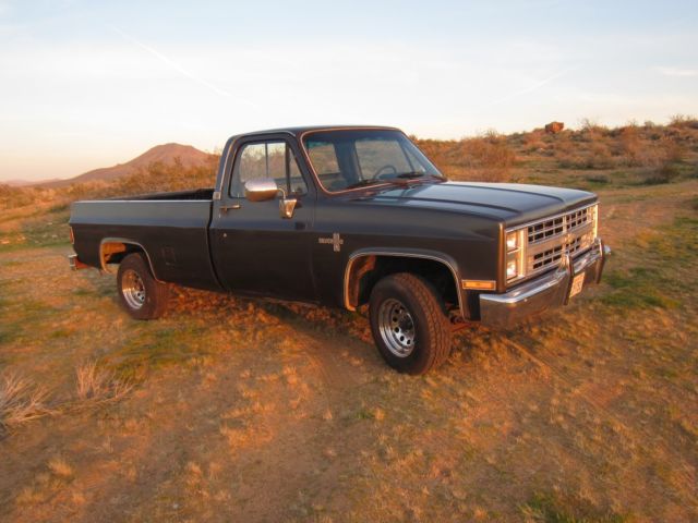 1986 dark gray Chevrolet C/K Pickup 1500 Standard Cab Pickup