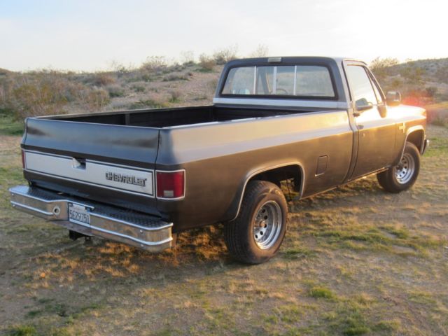 1986 dark gray Chevrolet C/K Pickup 1500 Standard Cab Pickup